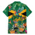 JLP 1PM Holness Family Matching Off The Shoulder Long Sleeve Dress and Hawaiian Shirt Jamaica Labour Party - Tropical Style - Wonder Print Shop