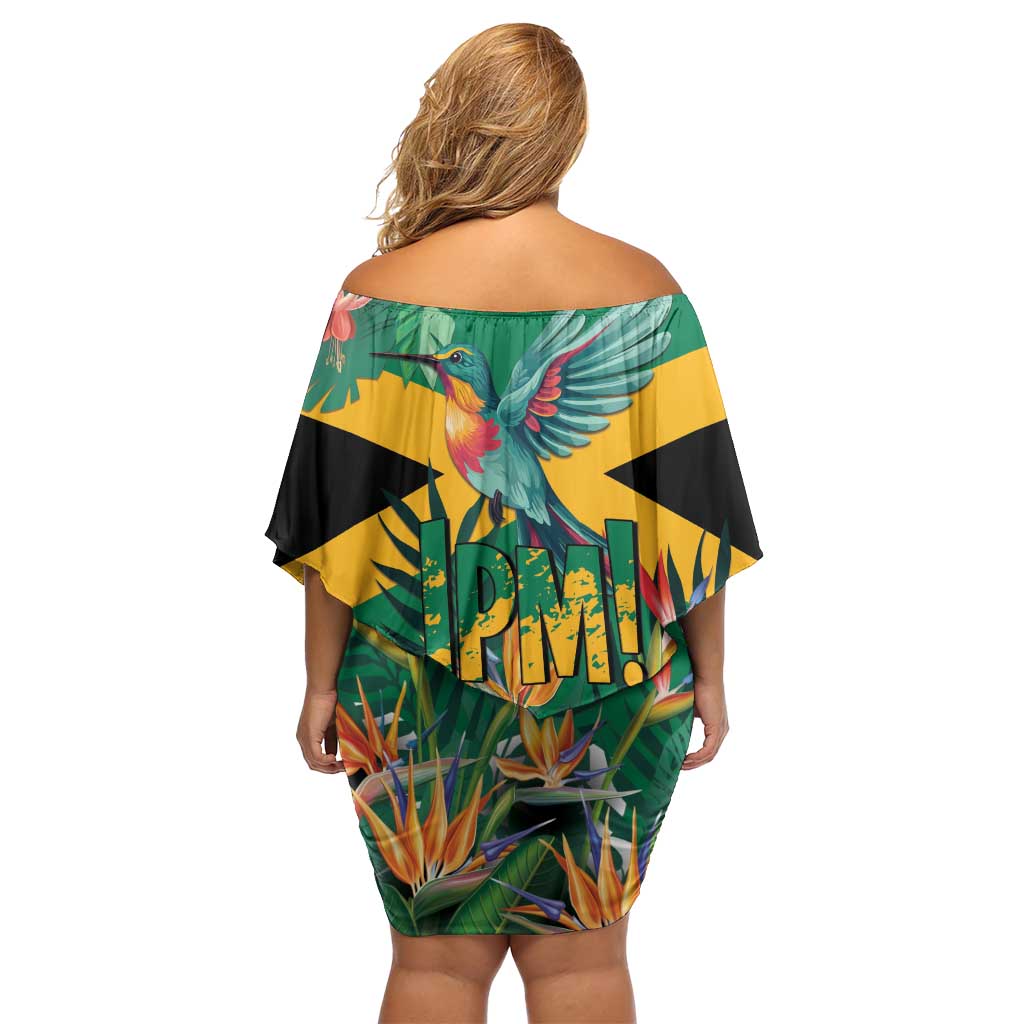 JLP 1PM Holness Family Matching Off Shoulder Short Dress and Hawaiian Shirt Jamaica Labour Party - Tropical Style - Wonder Print Shop