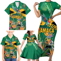 JLP 1PM Holness Family Matching Short Sleeve Bodycon Dress and Hawaiian Shirt Jamaica Labour Party - Tropical Style - Wonder Print Shop