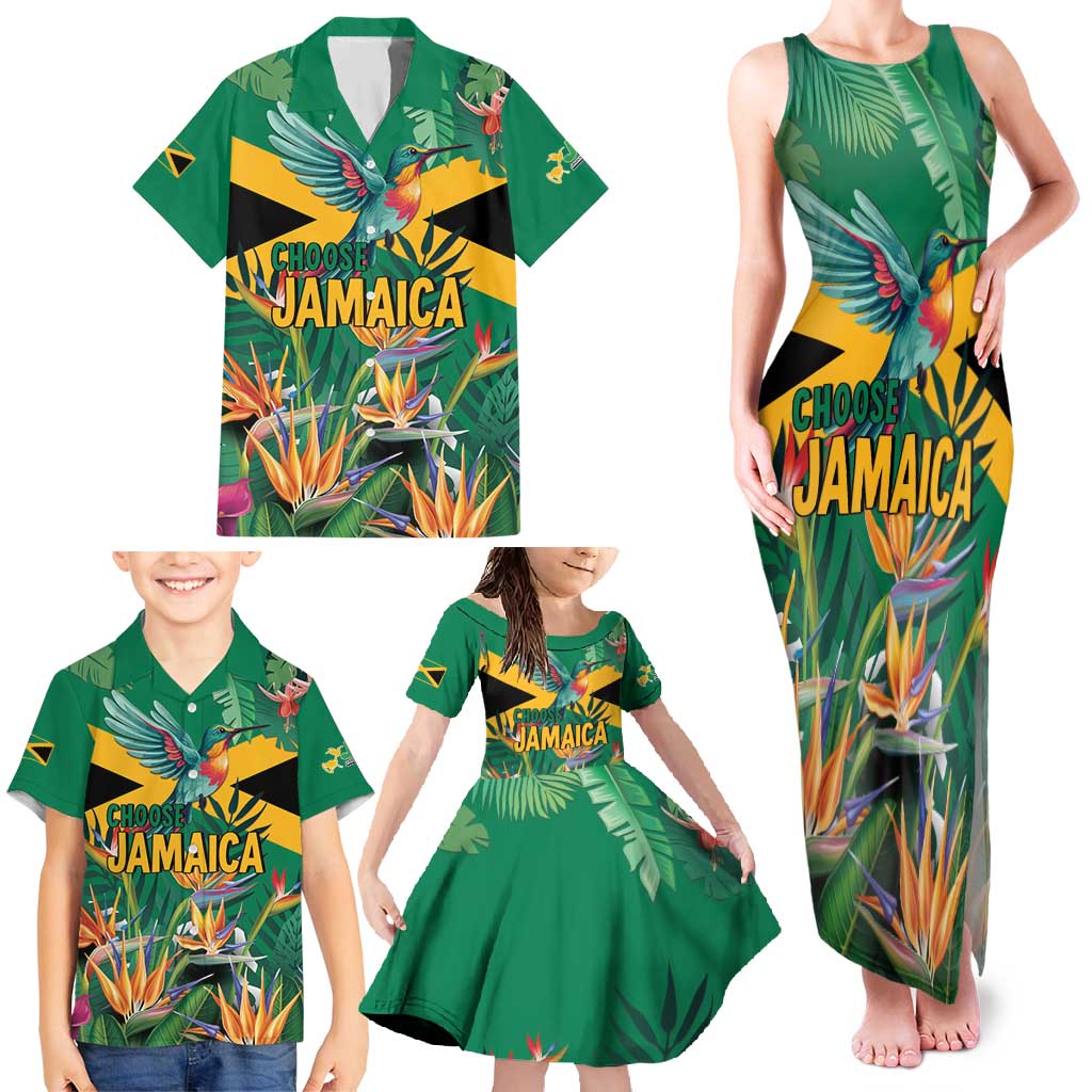JLP 1PM Holness Family Matching Tank Maxi Dress and Hawaiian Shirt Jamaica Labour Party - Tropical Style - Wonder Print Shop
