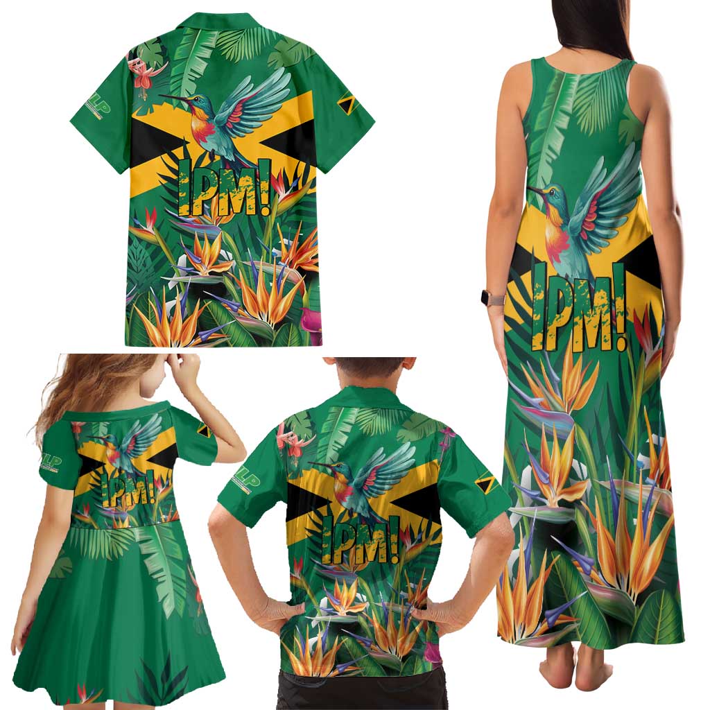 JLP 1PM Holness Family Matching Tank Maxi Dress and Hawaiian Shirt Jamaica Labour Party - Tropical Style - Wonder Print Shop