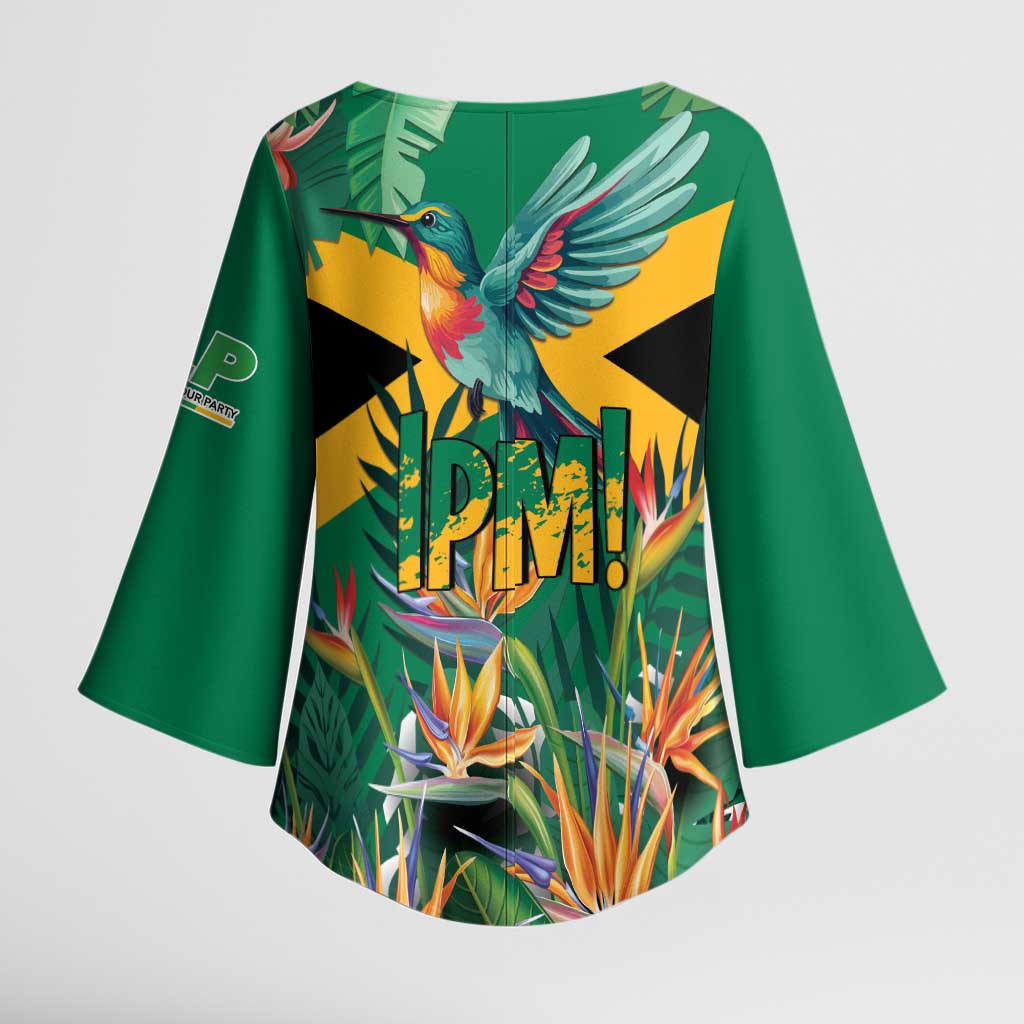 JLP 1PM Holness Kimono Sleeve Blouse Jamaica Labour Party - Tropical Style - Wonder Print Shop