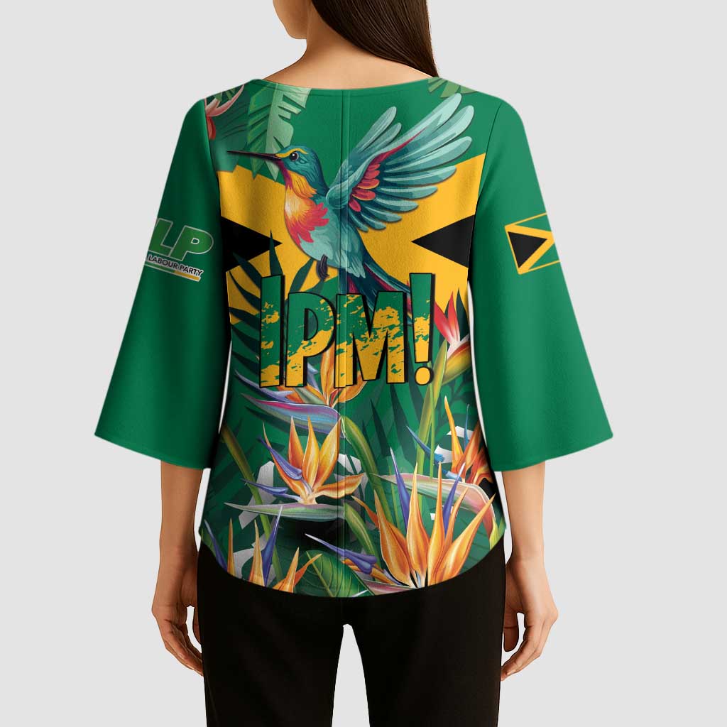 JLP 1PM Holness Kimono Sleeve Blouse Jamaica Labour Party - Tropical Style - Wonder Print Shop