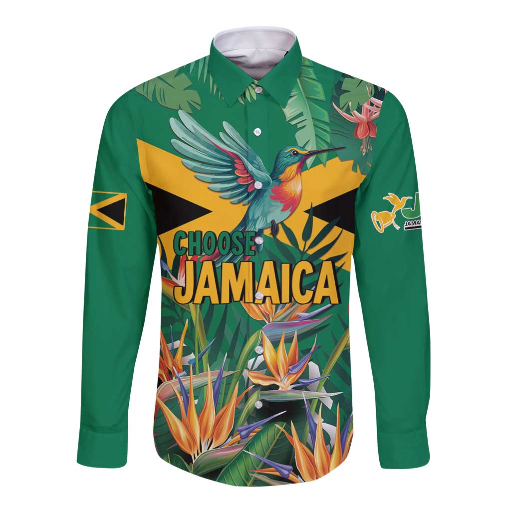 JLP 1PM Holness Long Sleeve Button Shirt Jamaica Labour Party - Tropical Style - Wonder Print Shop
