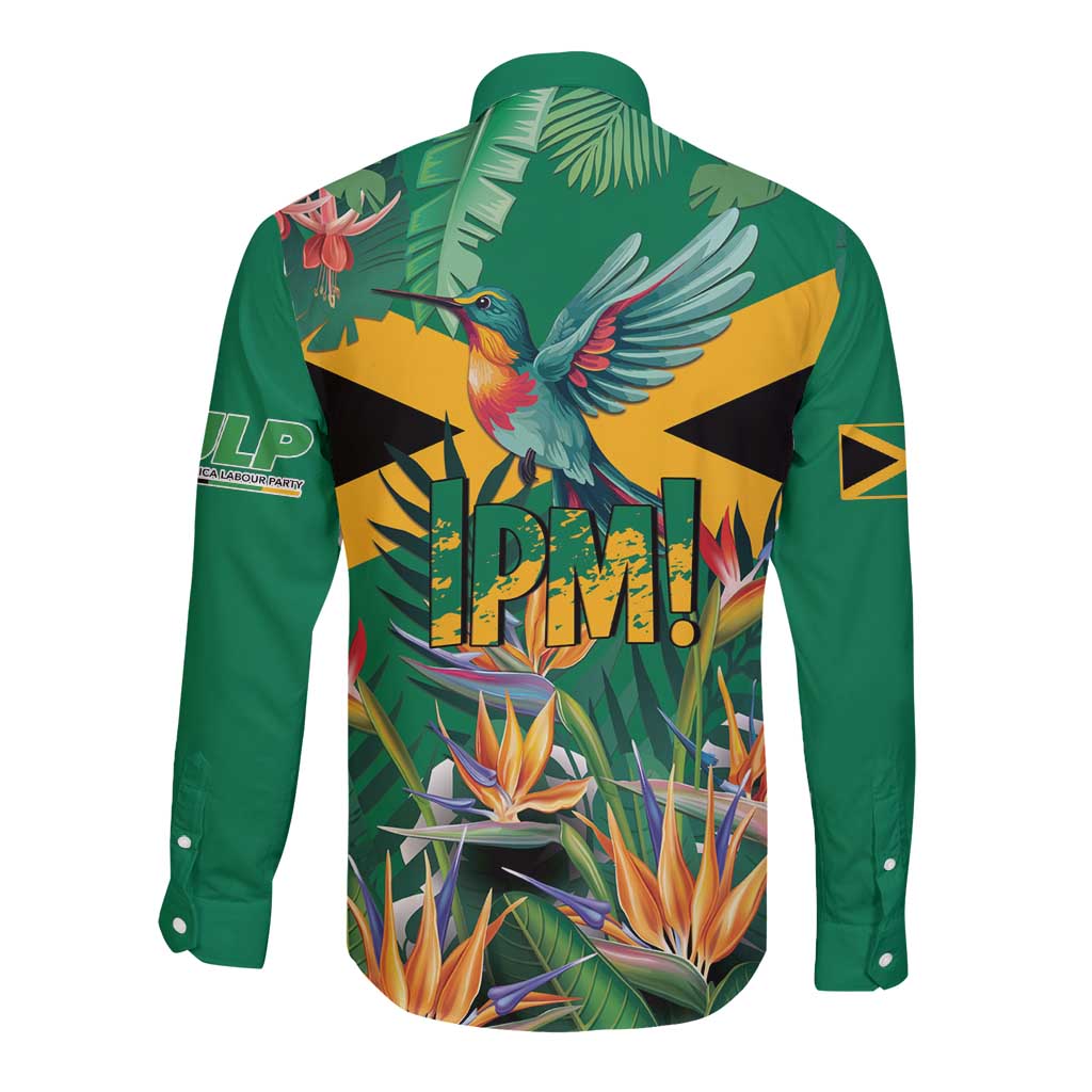 JLP 1PM Holness Long Sleeve Button Shirt Jamaica Labour Party - Tropical Style - Wonder Print Shop