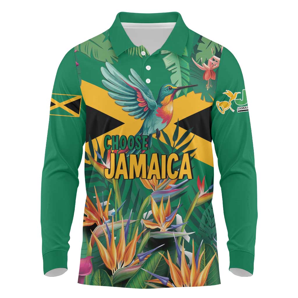 JLP 1PM Holness Long Sleeve Polo Shirt Jamaica Labour Party - Tropical Style - Wonder Print Shop
