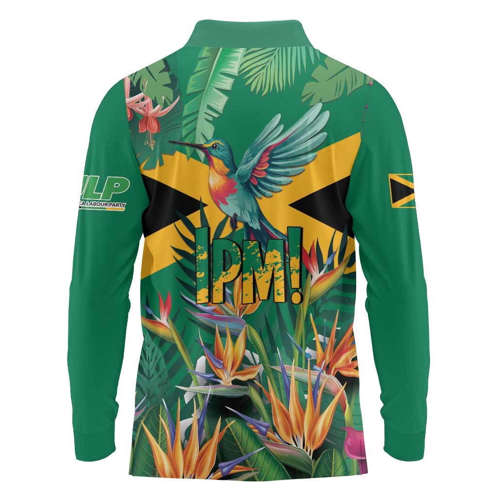 JLP 1PM Holness Long Sleeve Polo Shirt Jamaica Labour Party - Tropical Style - Wonder Print Shop