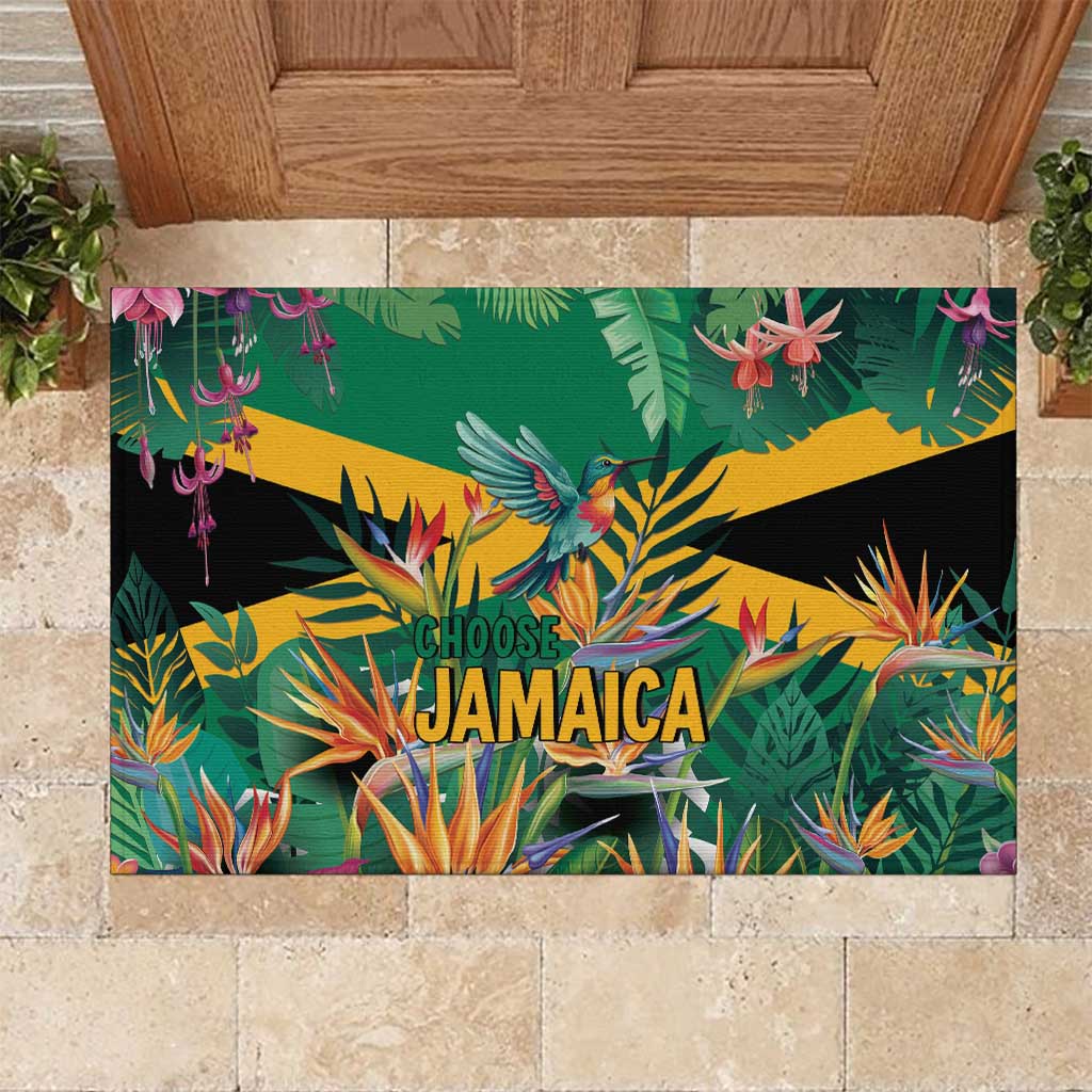 JLP 1PM Holness Rubber Doormat Jamaica Labour Party - Tropical Style - Wonder Print Shop