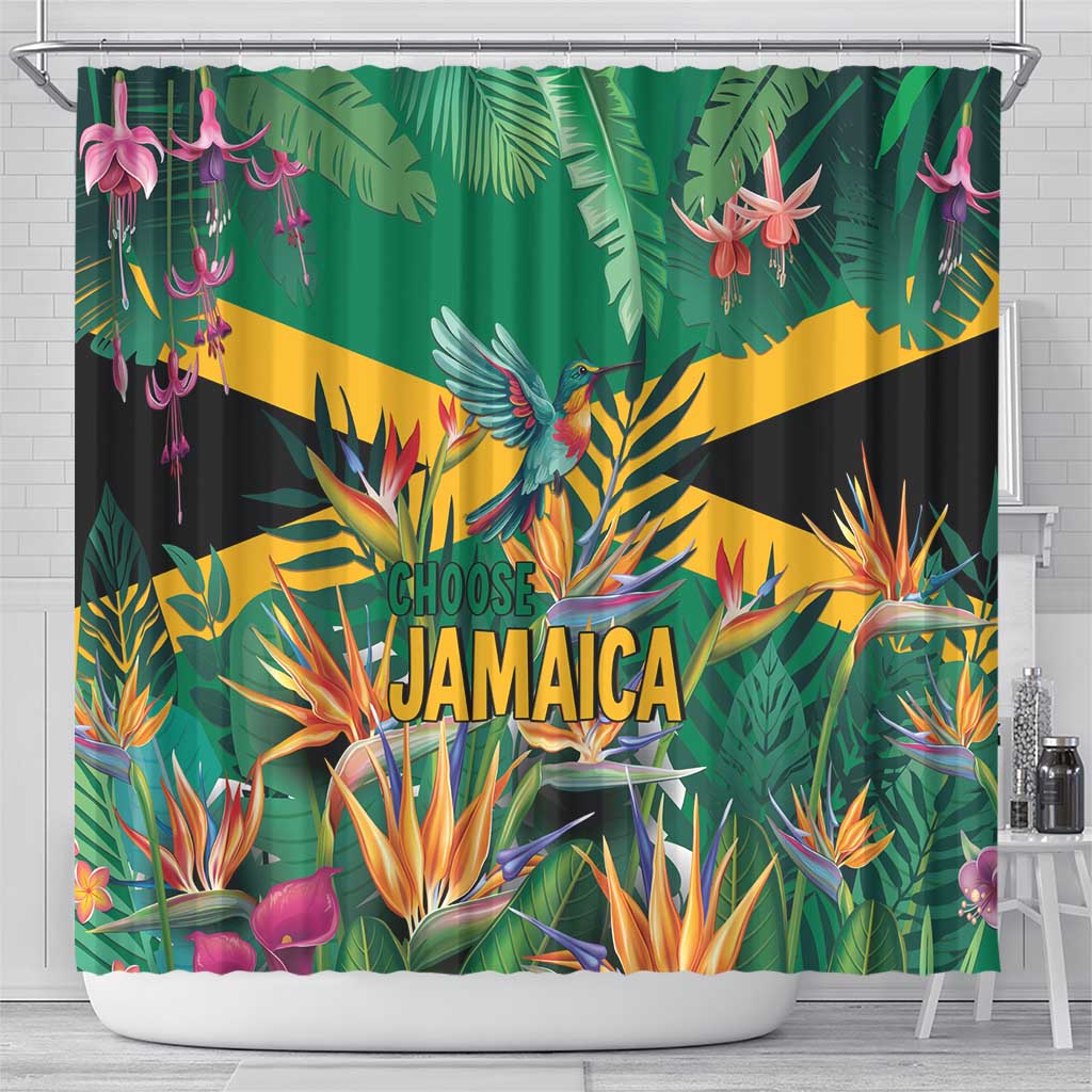 JLP 1PM Holness Shower Curtain Jamaica Labour Party - Tropical Style - Wonder Print Shop