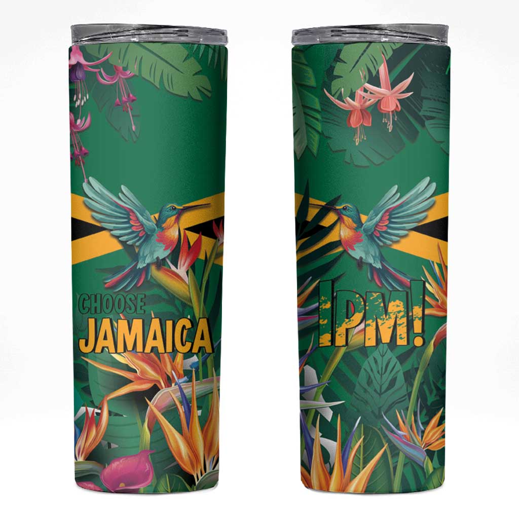 JLP 1PM Holness Skinny Tumbler Jamaica Labour Party - Tropical Style - Wonder Print Shop