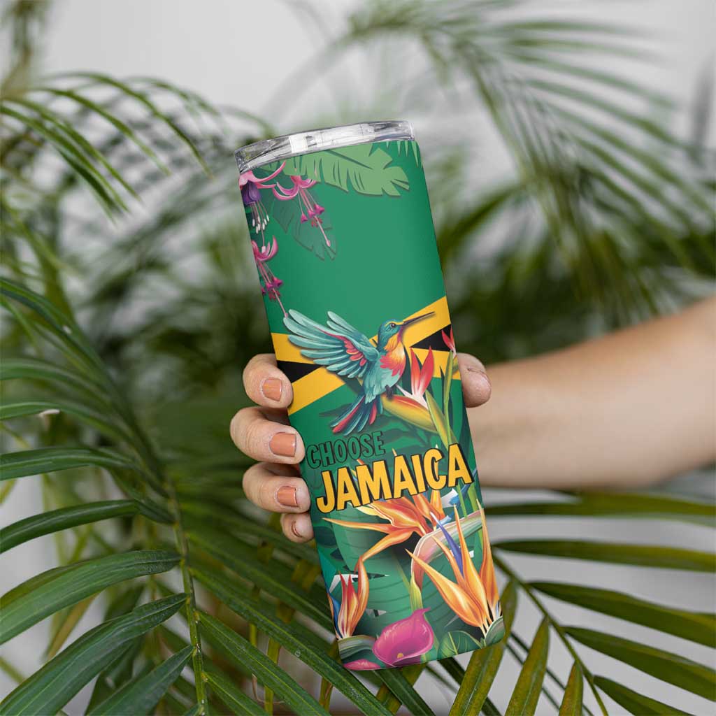 JLP 1PM Holness Skinny Tumbler Jamaica Labour Party - Tropical Style - Wonder Print Shop