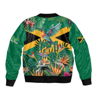 JLP 1PM Holness Sleeve Zip Bomber Jacket Jamaica Labour Party - Tropical Style - Wonder Print Shop