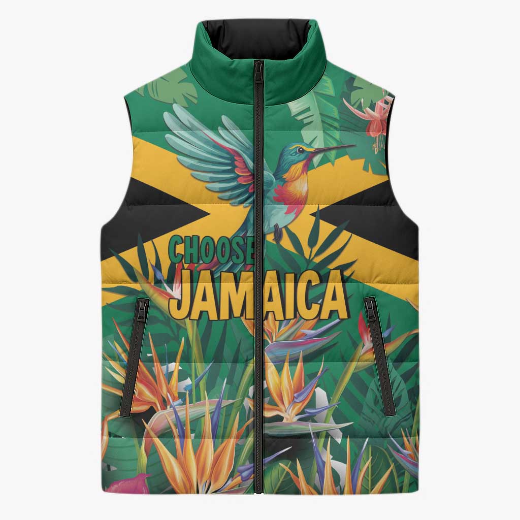 JLP 1PM Holness Sleeveless Puffer Jacket Jamaica Labour Party - Tropical Style - Wonder Print Shop