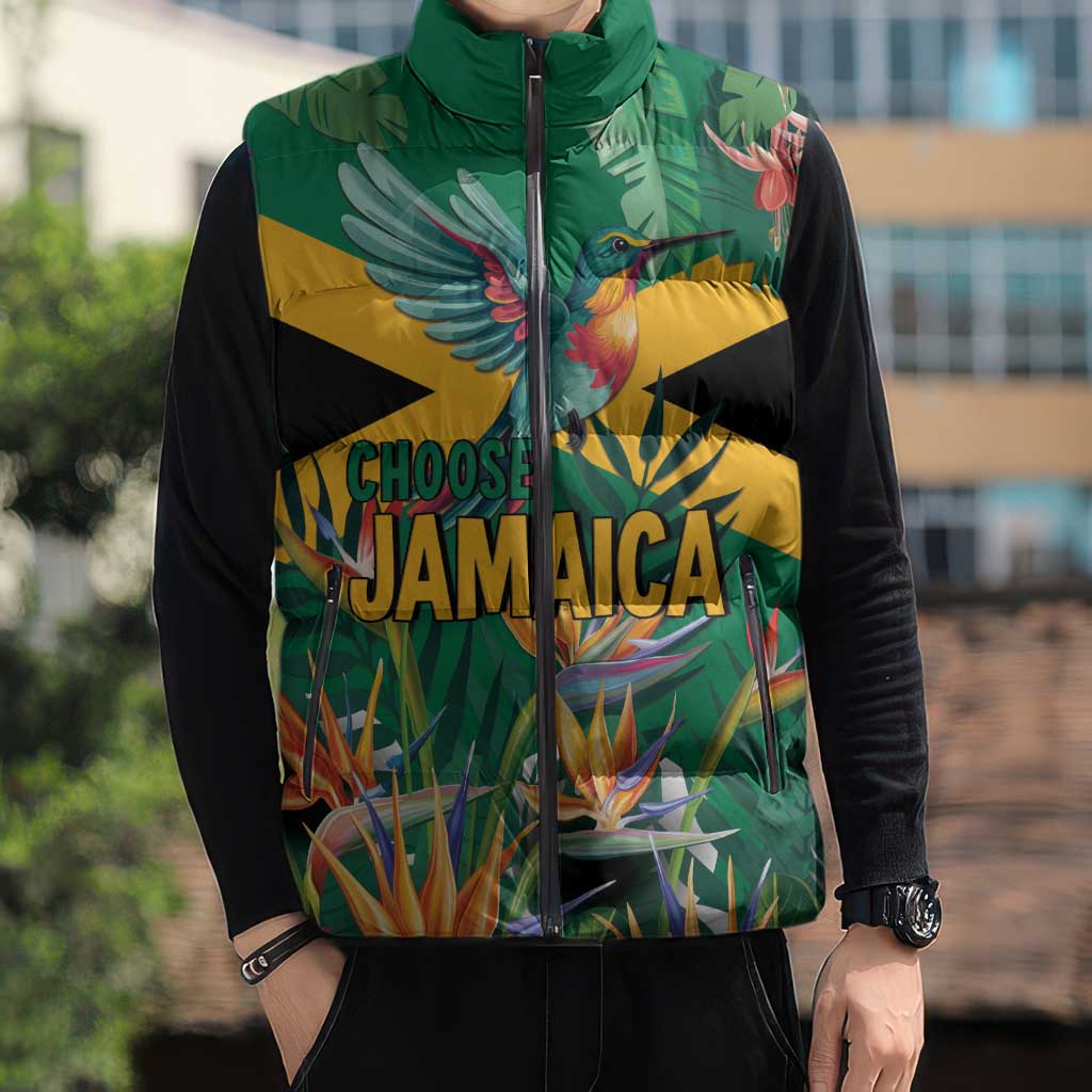 JLP 1PM Holness Sleeveless Puffer Jacket Jamaica Labour Party - Tropical Style - Wonder Print Shop