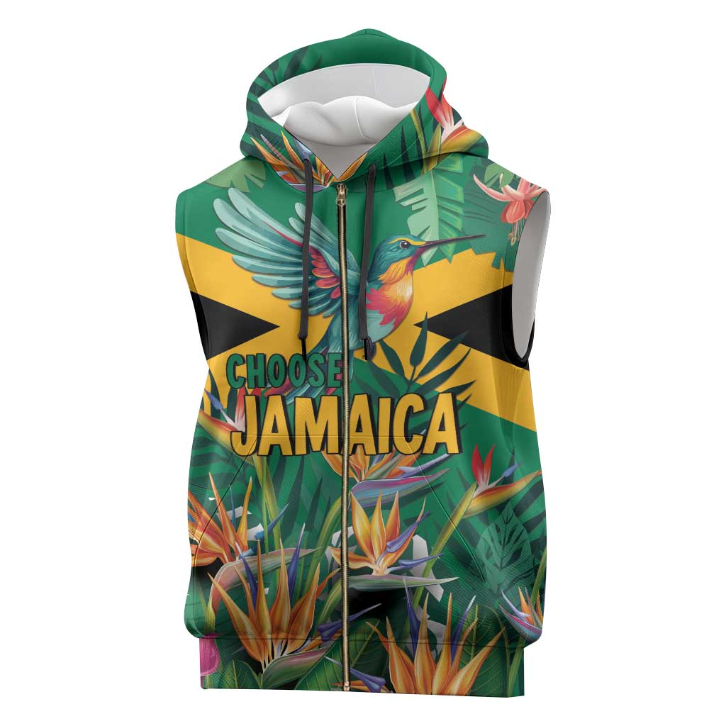 JLP 1PM Holness Sleeveless Zip Hoodie Jamaica Labour Party - Tropical Style - Wonder Print Shop
