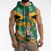 JLP 1PM Holness Sleeveless Zip Hoodie Jamaica Labour Party - Tropical Style - Wonder Print Shop