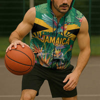 JLP 1PM Holness Sleeveless Zip Hoodie Jamaica Labour Party - Tropical Style - Wonder Print Shop
