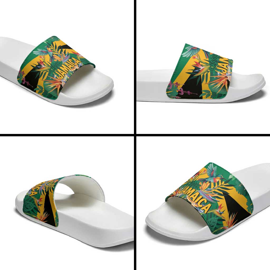 JLP 1PM Holness Slide Sandals Jamaica Labour Party - Tropical Style - Wonder Print Shop