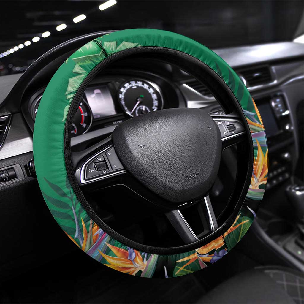 JLP 1PM Holness Steering Wheel Cover Jamaica Labour Party - Tropical Style - Wonder Print Shop