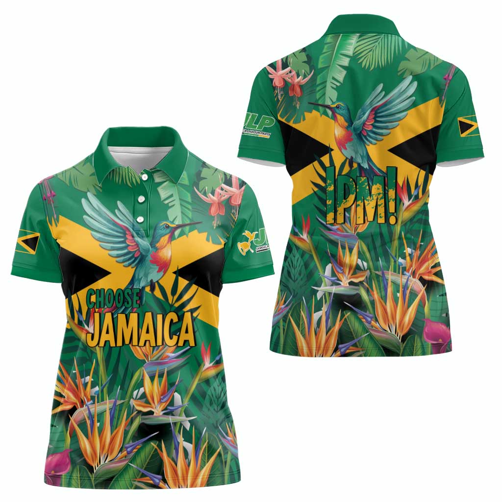 JLP 1PM Holness Women Polo Shirt Jamaica Labour Party - Tropical Style - Wonder Print Shop