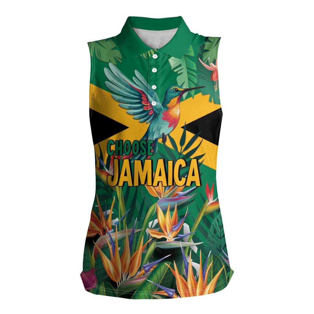 JLP 1PM Holness Women Sleeveless Polo Shirt Jamaica Labour Party - Tropical Style - Wonder Print Shop