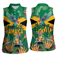 JLP 1PM Holness Women Sleeveless Polo Shirt Jamaica Labour Party - Tropical Style - Wonder Print Shop