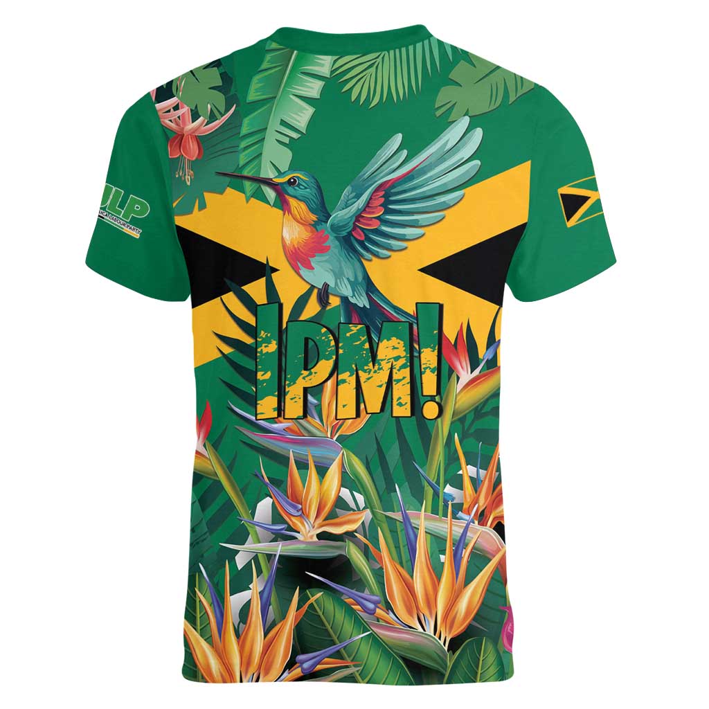 JLP 1PM Holness Women V-Neck T-Shirt Jamaica Labour Party - Tropical Style - Wonder Print Shop