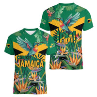 JLP 1PM Holness Women V-Neck T-Shirt Jamaica Labour Party - Tropical Style - Wonder Print Shop