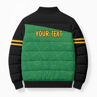 Personalized Jamaica Labour Party Bomber Puffer Jacket Proud Supporters - Wonder Print Shop