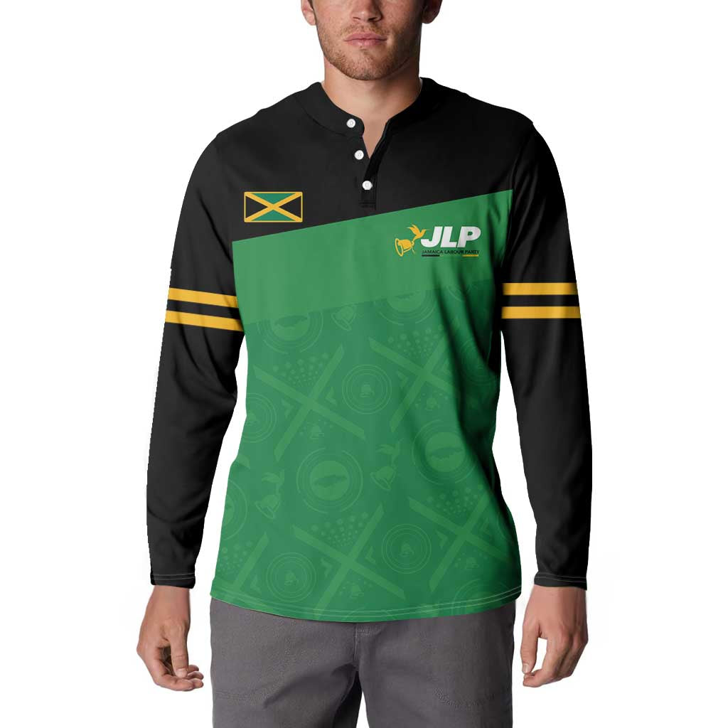 Personalized Jamaica Labour Party Button Sweatshirt Proud Supporters - Wonder Print Shop