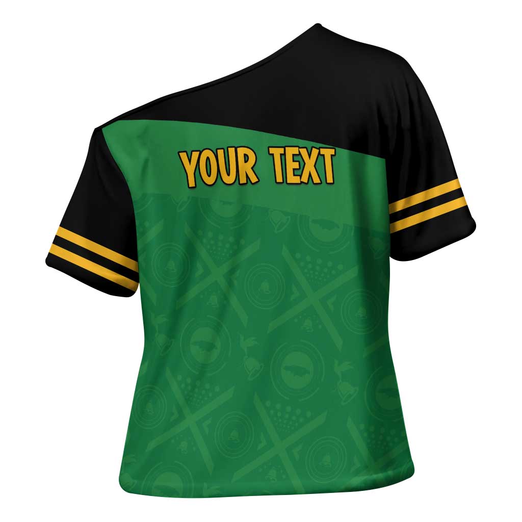 Personalized Jamaica Labour Party Cross Shoulder Shirt Proud Supporters - Wonder Print Shop