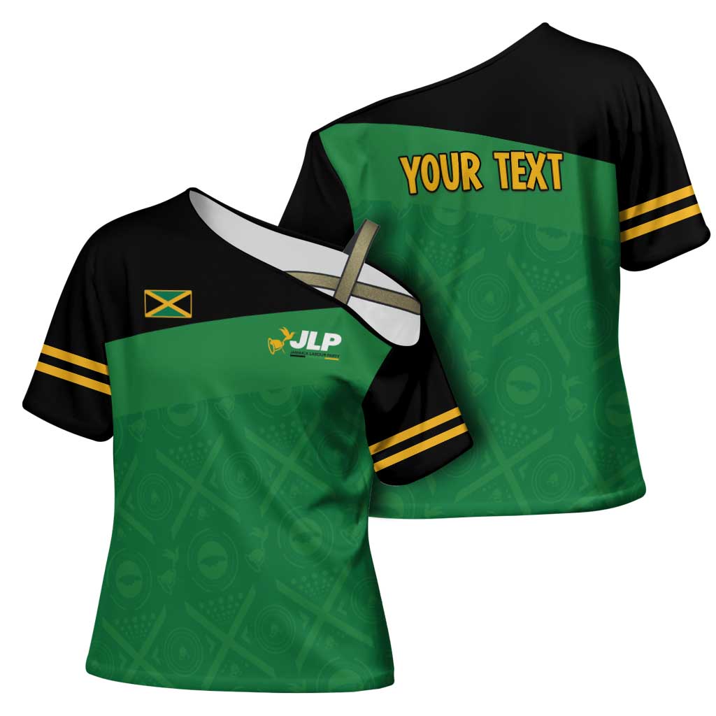 Personalized Jamaica Labour Party Cross Shoulder Shirt Proud Supporters - Wonder Print Shop