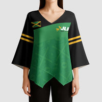 Personalized Jamaica Labour Party Kimono Sleeve Blouse Proud Supporters - Wonder Print Shop