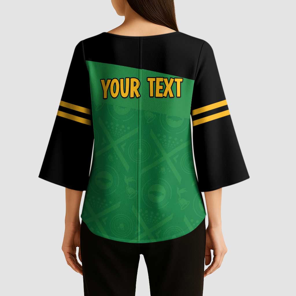 Personalized Jamaica Labour Party Kimono Sleeve Blouse Proud Supporters - Wonder Print Shop