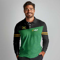 Personalized Jamaica Labour Party Long Sleeve Polo Shirt Proud Supporters - Wonder Print Shop