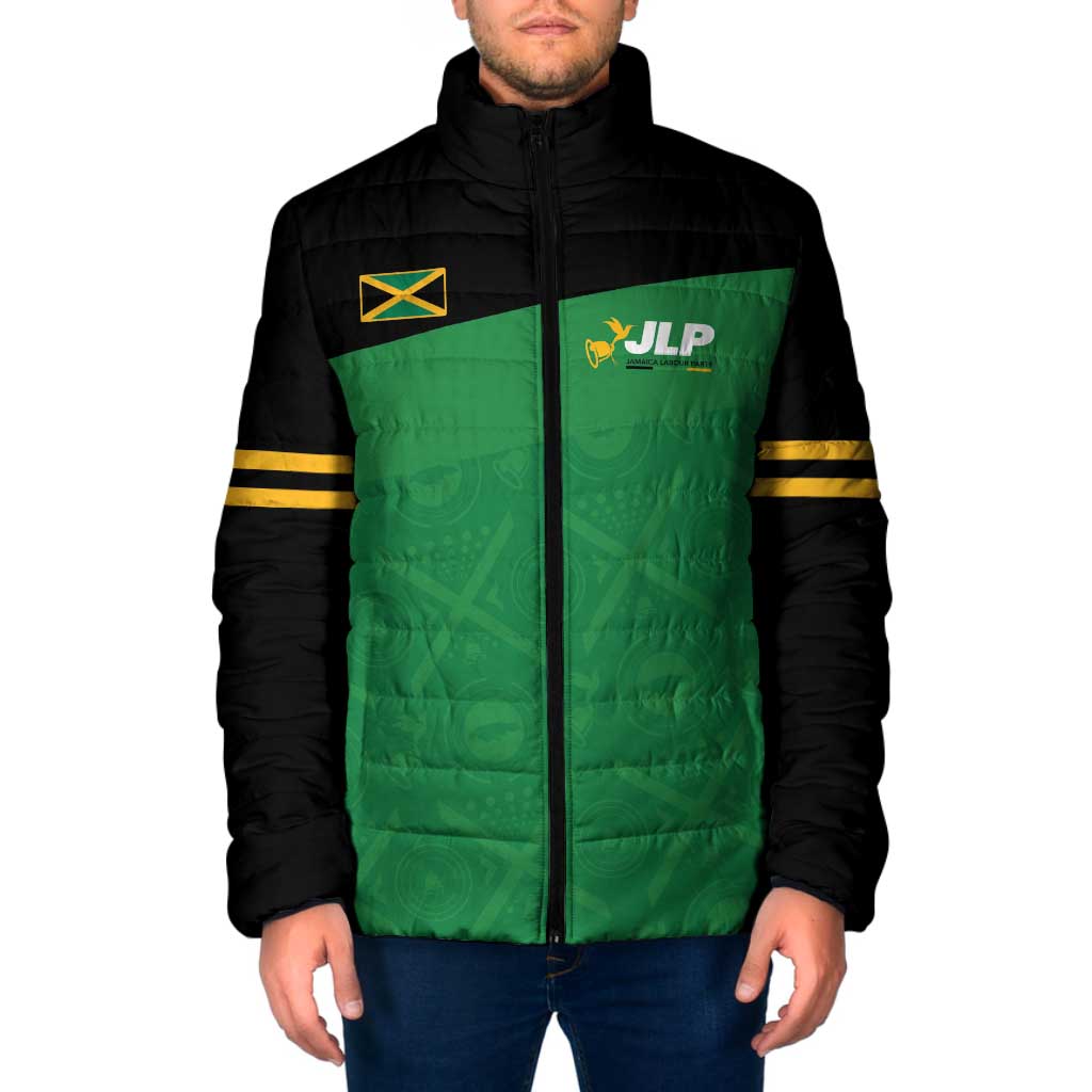 Personalized Jamaica Labour Party Padded Jacket Proud Supporters - Wonder Print Shop