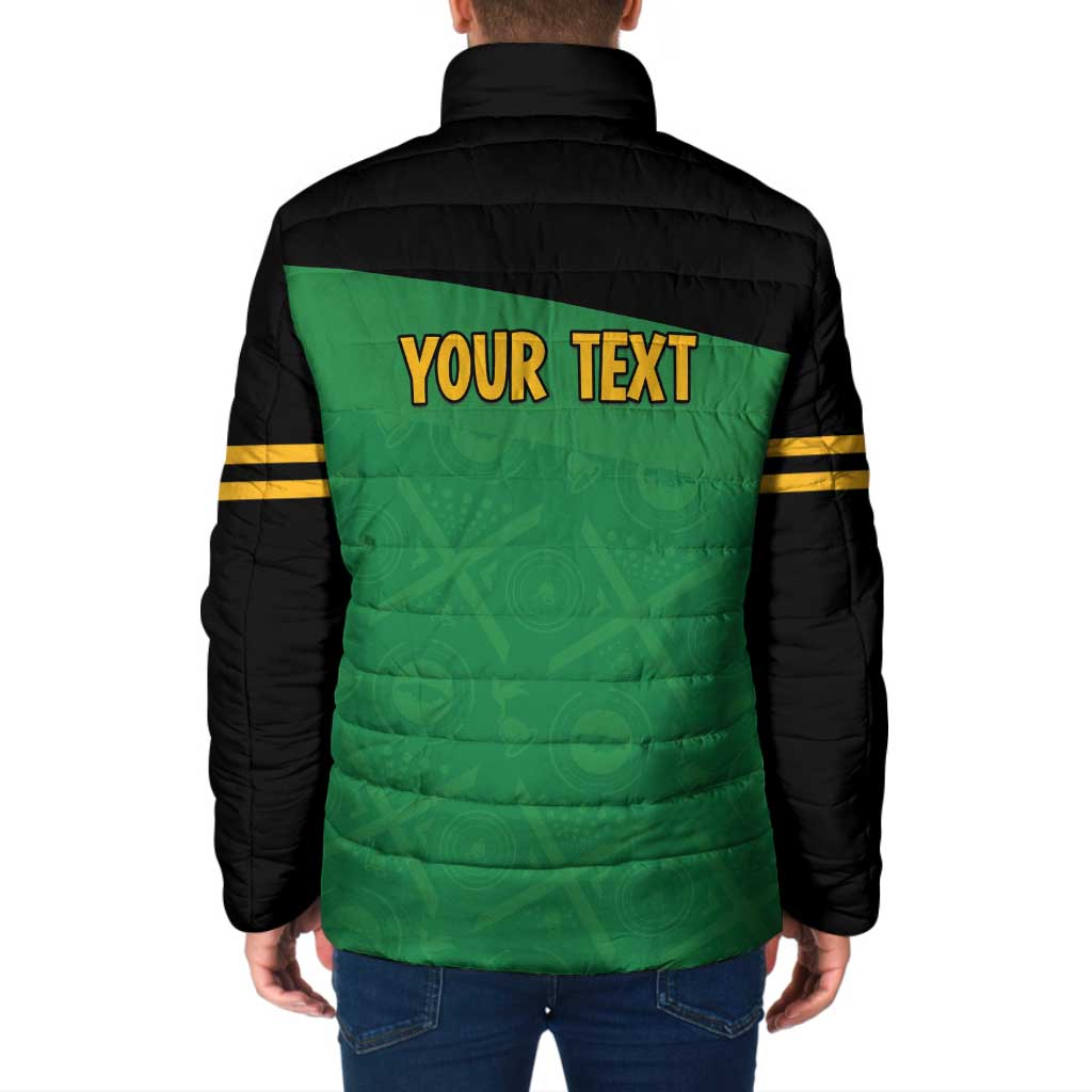Personalized Jamaica Labour Party Padded Jacket Proud Supporters - Wonder Print Shop