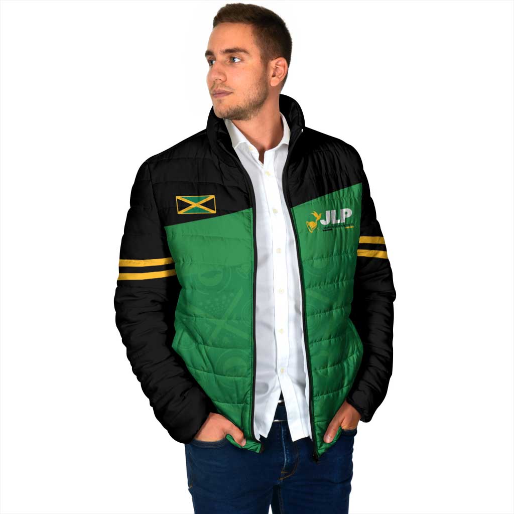 Personalized Jamaica Labour Party Padded Jacket Proud Supporters - Wonder Print Shop