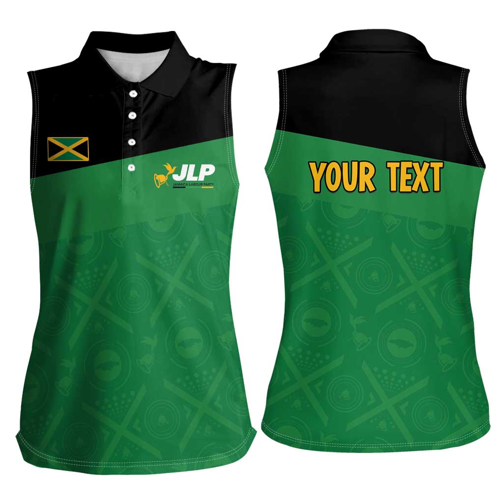 Personalized Jamaica Labour Party Women Sleeveless Polo Shirt Proud Supporters - Wonder Print Shop