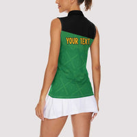 Personalized Jamaica Labour Party Women Sleeveless Polo Shirt Proud Supporters - Wonder Print Shop