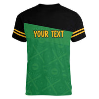 Personalized Jamaica Labour Party Women V-Neck T-Shirt Proud Supporters - Wonder Print Shop
