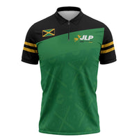Personalized Jamaica Labour Party Zipper Polo Shirt Proud Supporters - Wonder Print Shop