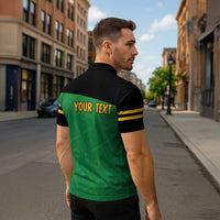 Personalized Jamaica Labour Party Zipper Polo Shirt Proud Supporters - Wonder Print Shop