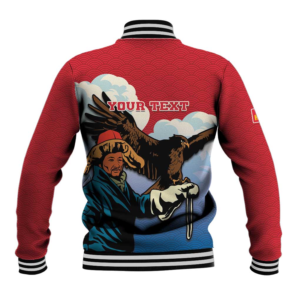 Personalised Mongolia Baseball Jacket Eagle Hunters - Wonder Print Shop