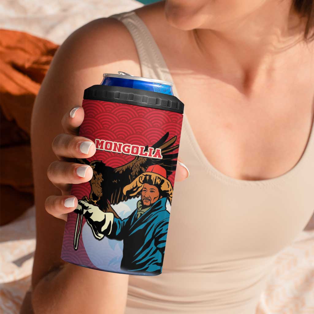 Personalised  Mongolia 4 in 1 Can Cooler Tumbler Eagle Hunters - Wonder Print Shop