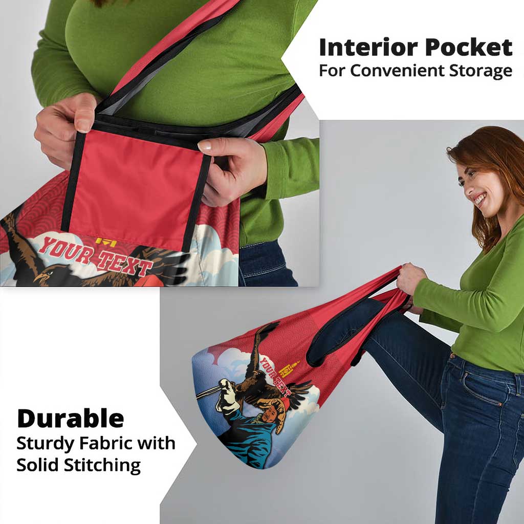 Personalised Mongolia Grocery Bag Eagle Hunters