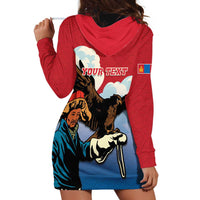 Personalised Mongolia Hoodie Dress Eagle Hunters - Wonder Print Shop