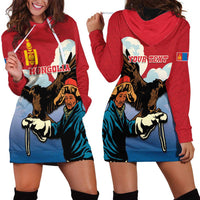 Personalised Mongolia Hoodie Dress Eagle Hunters - Wonder Print Shop