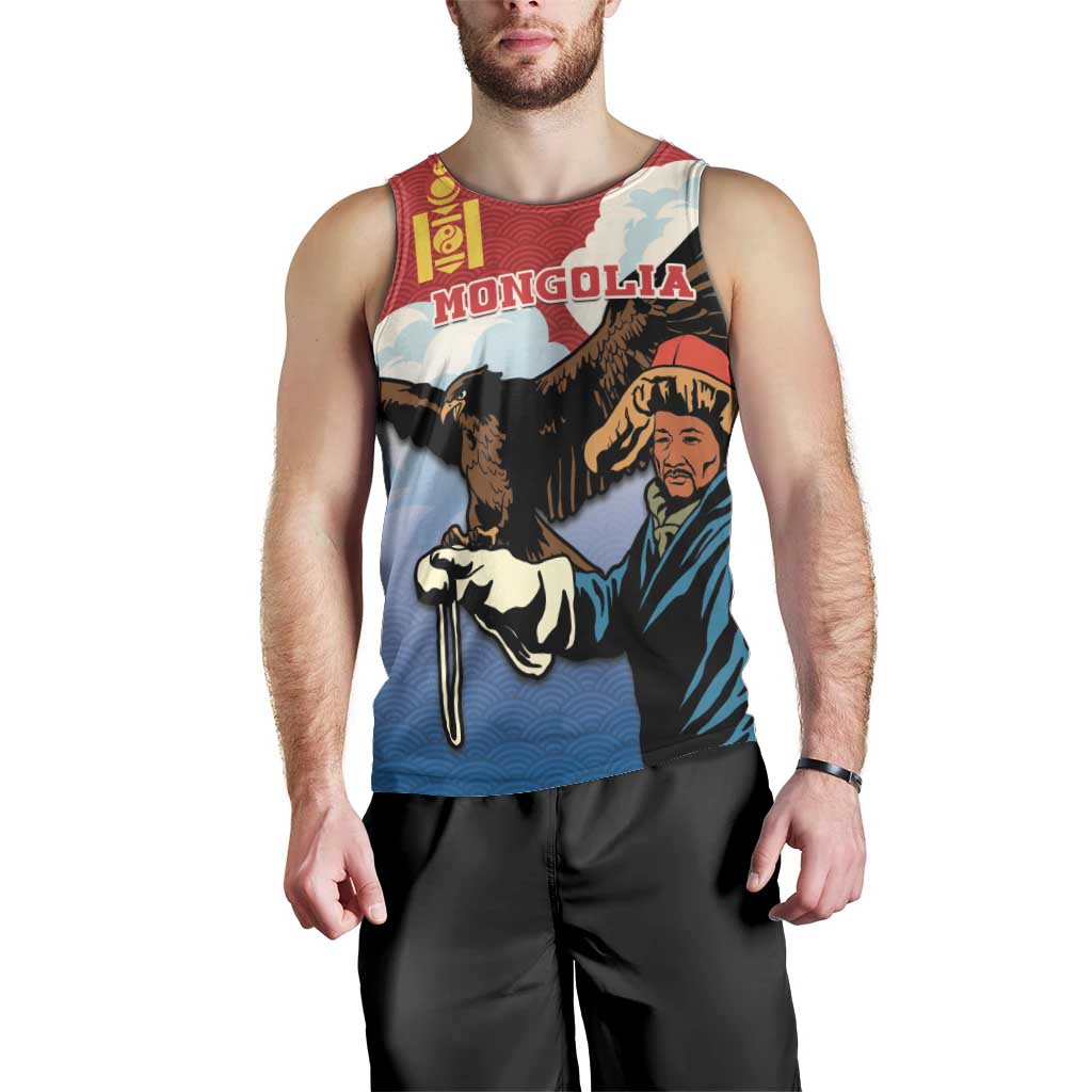 Personalised Mongolia Men Tank Top Eagle Hunters - Wonder Print Shop