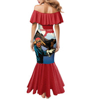 Personalised Mongolia Mermaid Dress Eagle Hunters - Wonder Print Shop